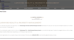 Desktop Screenshot of lansfordrealty.com