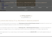 Tablet Screenshot of lansfordrealty.com